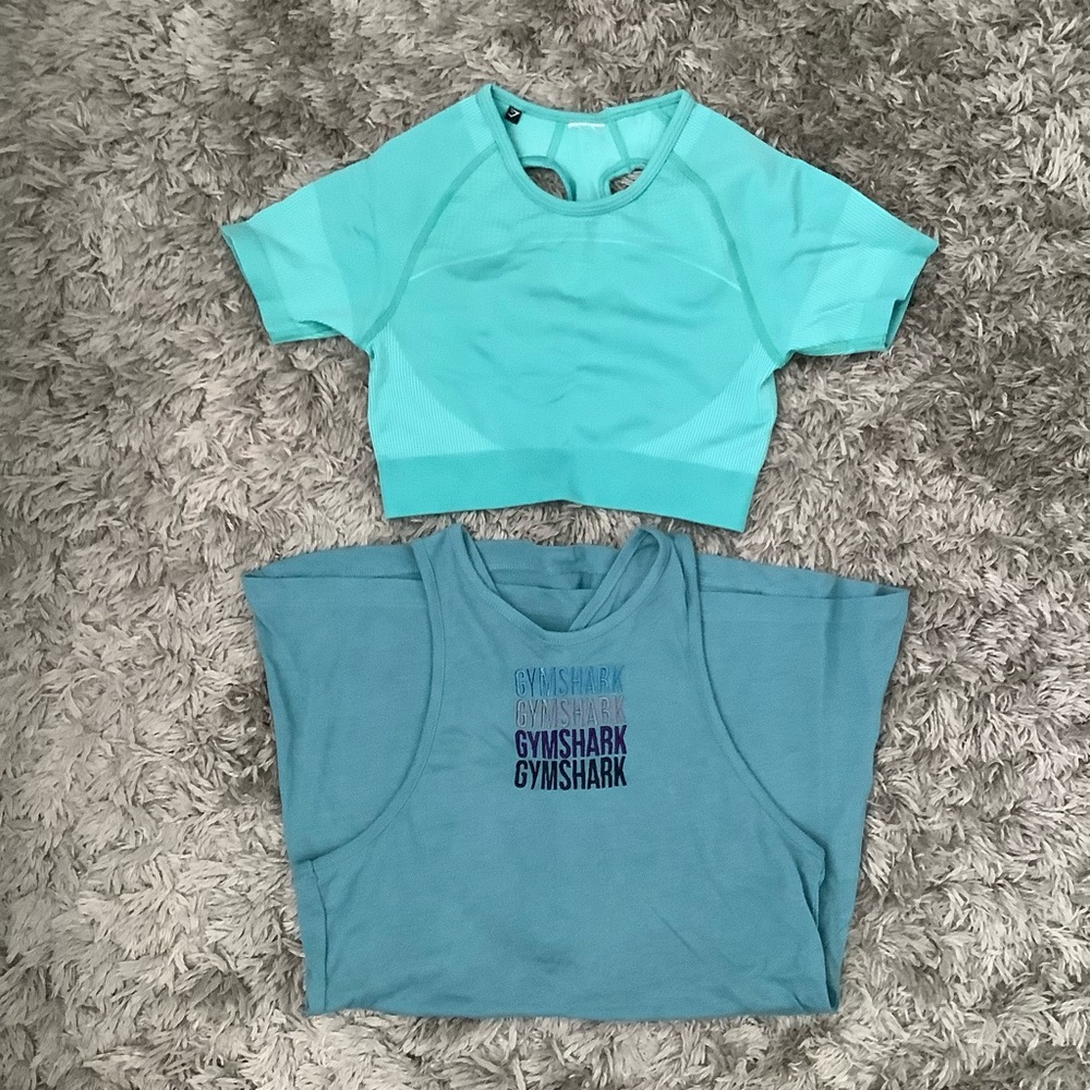GYMSHARK blue top bundle